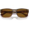 image:imagePersol womens Po3341s Square SunglassesStriped Brown Gradient RedBrown