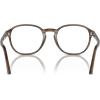 image:imagePersol womens Po3343v Round SunglassesStriped BrownDemo Lens