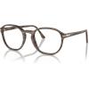 image:imagePersol womens Po3343v Round SunglassesStriped BrownDemo Lens