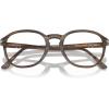 image:imagePersol womens Po3343v Round SunglassesStriped BrownDemo Lens