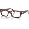 image:imagePersol womens Po3347v Rectangular SunglassesRed HavanaDemo Lens