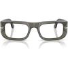 image:imagePersol Po3362v Wes Square Prescription Eyewear FramesSmokeDemo Lens