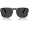 image:imagePersol Unisex Po3310s Jean Square SunglassesSmokePolarized Black