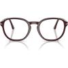 image:imagePersol Unisex Po3343v Round SunglassesOpal BurgundyDemo Lens
