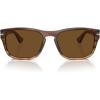 Striped Brown Gradient Green/Polarized Brown