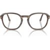 image:imagePersol womens Po3343v Round SunglassesStriped BrownDemo Lens