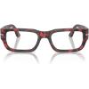 image:imagePersol womens Po3347v Rectangular SunglassesRed HavanaDemo Lens