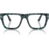 image:imagePersol womens Po3348v Square SunglassesBlue HavanaDemo Lens