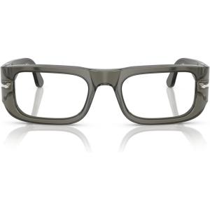image:imagePersol Po3362v Wes Square Prescription Eyewear FramesSmokeDemo Lens