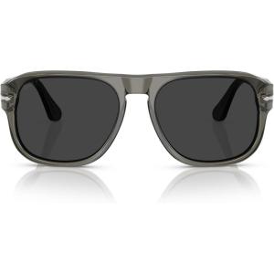 image:imagePersol Unisex Po3310s Jean Square SunglassesSmokePolarized Black
