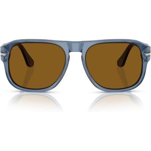 image:imagePersol Unisex Po3310s Jean Square SunglassesTransparent NavyBrown