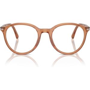 image:imagePersol Unisex Po3353v Round SunglassesTransparent BrownDemo Lens
