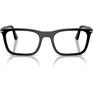 image:imagePersol Unisex Po3358v Rectangular Prescription Eyewear FramesBlackDemo Lens