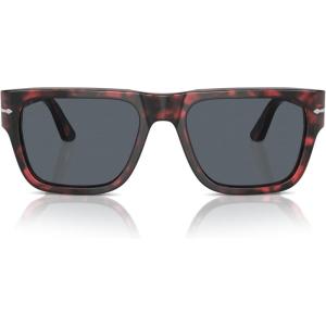 image:imagePersol Unisex Sunglasses Black Frame Green Lenses 57MMHavanaGreen