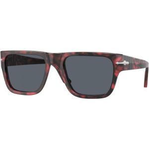 image:imagePersol Unisex Sunglasses Black Frame Green Lenses 57MMRed HavanaBlue