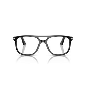 image:imagePersol mens Po3329v Greta Aviator Prescription Eyewear FramesBlackDemo Lens