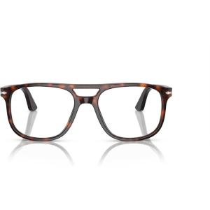 image:imagePersol mens Po3329v Greta Aviator Prescription Eyewear FramesHavanaDemo Lens