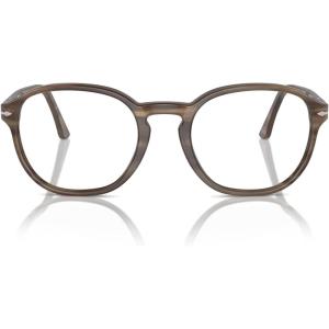 image:imagePersol womens Po3343v Round SunglassesStriped BrownDemo Lens