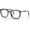 image:imagePersol womens Po3355v Square Prescription Eyewear FramesMilky Depths BlueDemo Lens