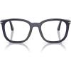 image:imagePersol womens Po3355v Square Prescription Eyewear FramesMilky Depths BlueDemo Lens