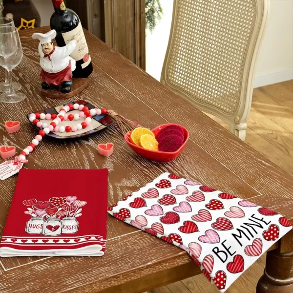 ARKENY Valentine Day Kitchen Towels Set of 2Heart Balloon Vase Love Dish Towels 18x26 Inch Drying DishclothFarmhouse Home Wedding Decoration AD160ARKENY Valentine Day Kitchen Towels Set of 2Heart Balloon Vase Love Dish Towels 18x26 Inch Drying DishclothFarmhouse Home Wedding Decoration AD160