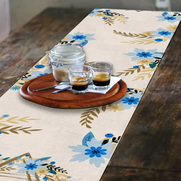 Passover Decorations Blue Flower Hanukkah Table Runner 13 x 72 Inchs Jewish Seasonal Anniversary Holiday Decor Kitchen Dining Farmhouse Indoor Home Party Decor AT230Passover Decorations Blue Flower Hanukkah Table Runner 13 x 72 Inchs Jewish Seasonal Anniversary Holiday Decor Kitchen Dining Farmhouse Indoor Home Party Decor AT230