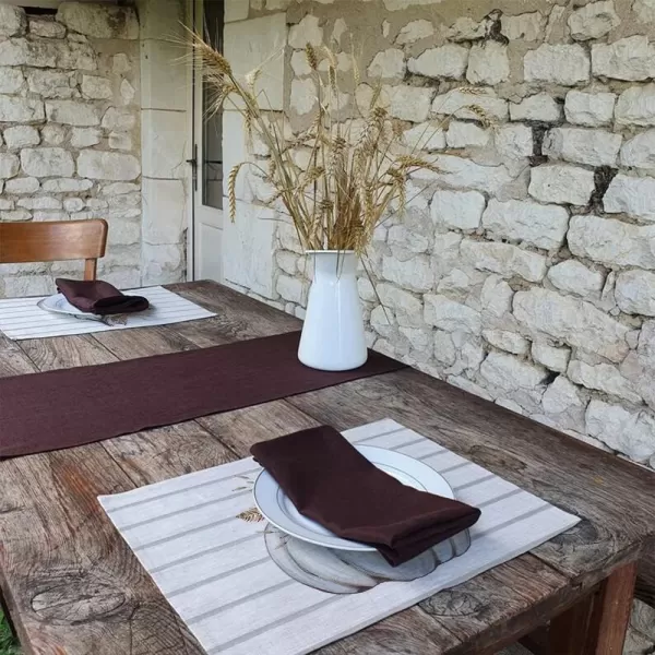 ARKENY Fall Thanksgiving Placemats 12x18 Inches Set of 4Pumpkin Sunflower Seasonal Burlap Stripe Farmhouse Indoor Kitchen Dining Table Autumn Decoration for Home Party AP12418Multicolor placemats 12X18 inch