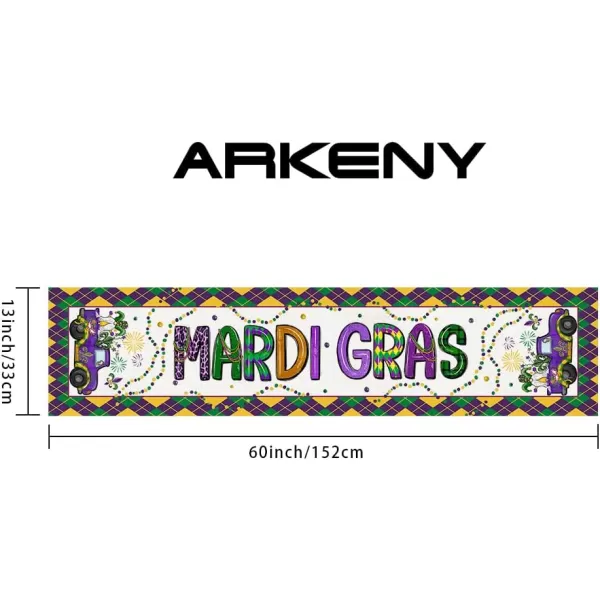 ARKENY Mardi Gras Carnival Placemats 12x18 Inches Set of 4 Truck Dwarf Fleur De Lis Seasonal Farmhouse Burlap Indoor Kitchen Dining Table Decorations for Home Party AP51318Purple Table Runner  13X60