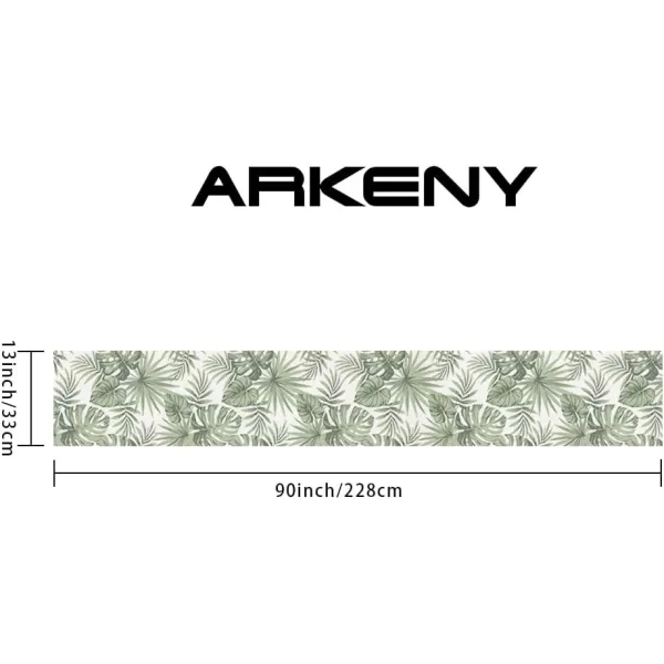 ARKENY Summer Placemats 12x18 Inches Set of 4 Palm Leaf Seasonal Farmhouse Green Burlap Indoor Kitchen Anniversary Dining Table Mats Decor for Home Party AP6004Light Green