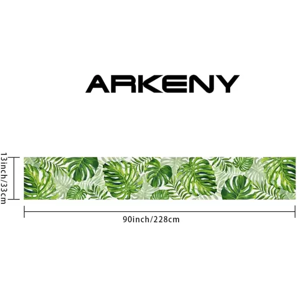 ARKENY Summer Placemats 12x18 Inches Set of 4 Palm Leaf Seasonal Farmhouse Green Burlap Indoor Kitchen Anniversary Dining Table Mats Decor for Home Party AP6004Green