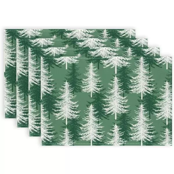 Green Placemats Set of 4 - 12