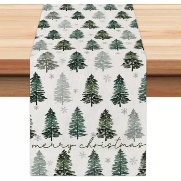 Green Color Table Runner - 13