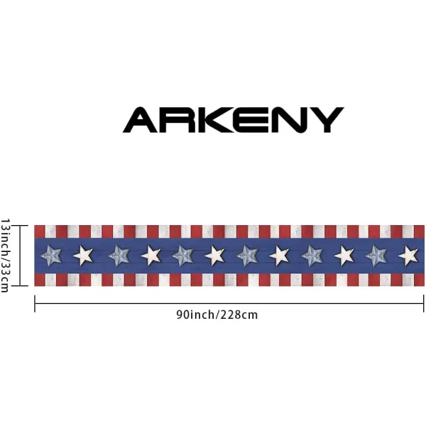 4th of July Decorations Placemats 12x18 Inches Memorial Day American Stars and Stripes Place mats Patriotic America Freedom Liberty Independence Day Decor AP259table runner 13X90 inch