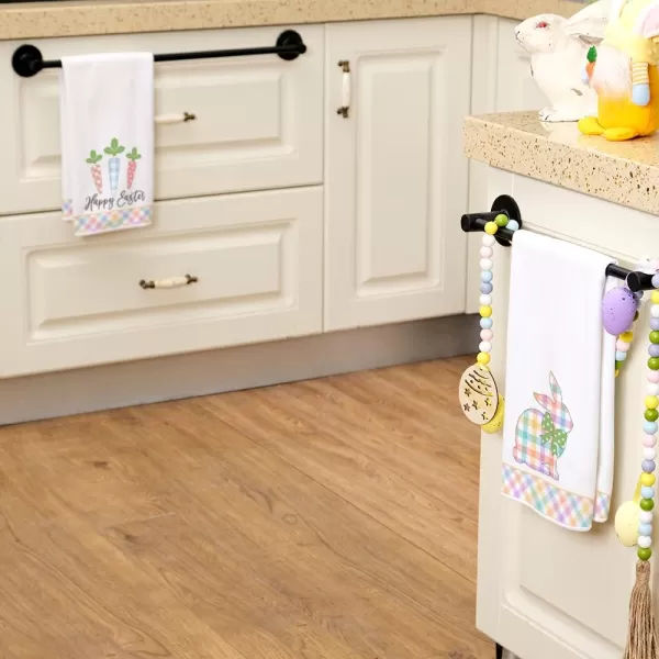 ARKENY Easter Kitchen Towels Set of 2Colorful Bunny Carrots Dish Towels 18x26 Inch Drying DishclothFarmhouse Home Seasonal Spring Decorations AD224ARKENY Easter Kitchen Towels Set of 2Colorful Bunny Carrots Dish Towels 18x26 Inch Drying DishclothFarmhouse Home Seasonal Spring Decorations AD224
