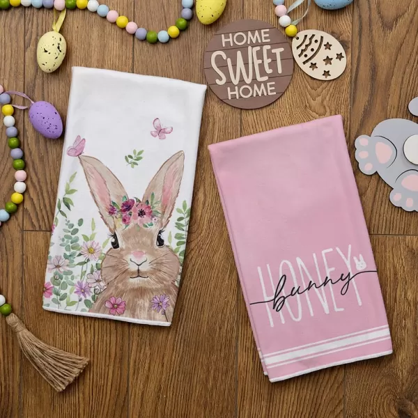 ARKENY Easter Kitchen Towels Set of 2Pink Bunny Butterfly Flower Dish Towels 18x26 Inch Drying DishclothFarmhouse Holiday Seasonal Spring Decorations AD249ARKENY Easter Kitchen Towels Set of 2Pink Bunny Butterfly Flower Dish Towels 18x26 Inch Drying DishclothFarmhouse Holiday Seasonal Spring Decorations AD249