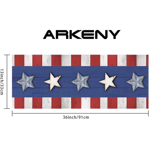 4th of July Decorations Placemats 12x18 Inches Memorial Day American Stars and Stripes Place mats Patriotic America Freedom Liberty Independence Day Decor AP259table runner 13X36