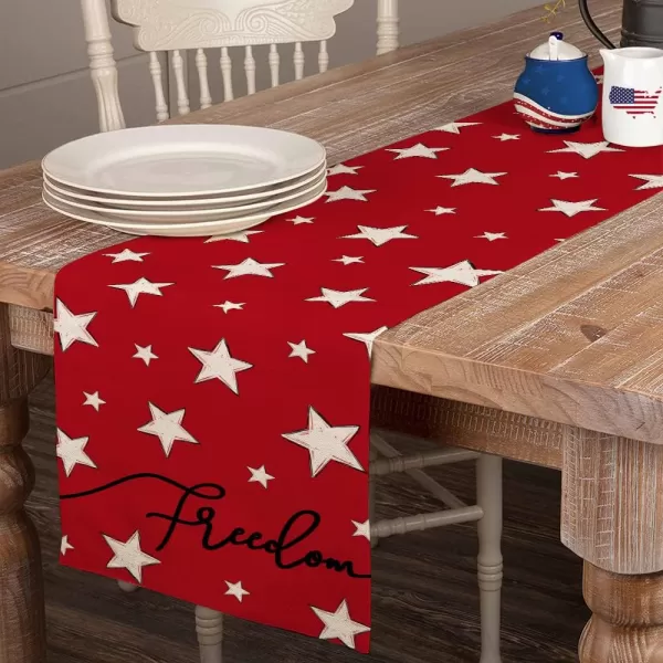 4th of July Decorations Table Runners 13x72 Inches Memorial Day American Flag Stars Patriotic America Freedom Liberty Independence Day Decor AT2084th of July Decorations Table Runners 13x72 Inches Memorial Day American Flag Stars Patriotic America Freedom Liberty Independence Day Decor AT208