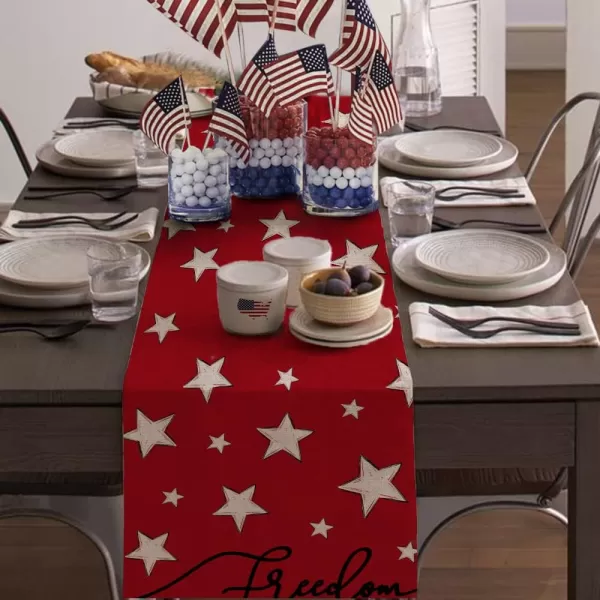 4th of July Decorations Table Runners 13x72 Inches Memorial Day American Flag Stars Patriotic America Freedom Liberty Independence Day Decor AT2084th of July Decorations Table Runners 13x72 Inches Memorial Day American Flag Stars Patriotic America Freedom Liberty Independence Day Decor AT208