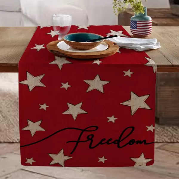 4th of July Decorations Table Runners 13x72 Inches Memorial Day American Flag Stars Patriotic America Freedom Liberty Independence Day Decor AT2084th of July Decorations Table Runners 13x72 Inches Memorial Day American Flag Stars Patriotic America Freedom Liberty Independence Day Decor AT208