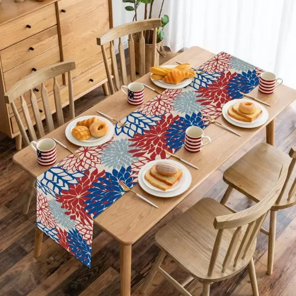 4th of July Decorations Table Runners 13x72 Inches Memorial Day American Patriotic Flower America Freedom Liberty Independence Day Decor AT2164th of July Decorations Table Runners 13x72 Inches Memorial Day American Patriotic Flower America Freedom Liberty Independence Day Decor AT216