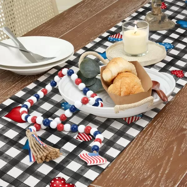 ARKENY 4th of July Patriotic Table Runner 72 Inches Black Buffalo Check Truck American Independence Day Holiday Home Coffee Table Dining Farmhouse Party Tabletop Decoration AT40072ARKENY 4th of July Patriotic Table Runner 72 Inches Black Buffalo Check Truck American Independence Day Holiday Home Coffee Table Dining Farmhouse Party Tabletop Decoration AT40072