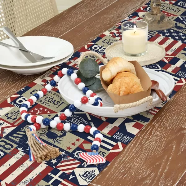 ARKENY 4th of July Patriotic Table Runner 72 Inches Blue Freedom Sign American Independence Day Holiday Home Coffee Table Dining Farmhouse Party Tabletop Decoration AT42872ARKENY 4th of July Patriotic Table Runner 72 Inches Blue Freedom Sign American Independence Day Holiday Home Coffee Table Dining Farmhouse Party Tabletop Decoration AT42872