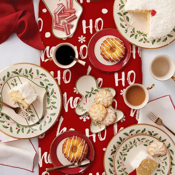 ARKENY Christmas Table Runner 13x72 InchesHO Red Winter Seasonal Burlap Farmhouse Indoor Outdoor Kitchen Dining Holiday Decoration for Home Party AT31472ARKENY Christmas Table Runner 13x72 InchesHO Red Winter Seasonal Burlap Farmhouse Indoor Outdoor Kitchen Dining Holiday Decoration for Home Party AT31472