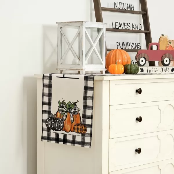 ARKENY Fall Table Runner 13x72 InchesPumpkins Happy Thanksgiving Seasonal Burlap Farmhouse Indoor Outdoor Autumn Table Runner for HomeARKENY Fall Table Runner 13x72 InchesPumpkins Happy Thanksgiving Seasonal Burlap Farmhouse Indoor Outdoor Autumn Table Runner for Home