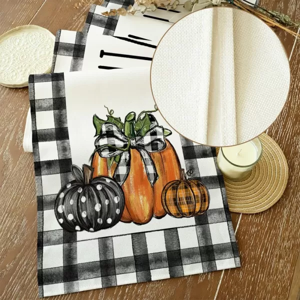 ARKENY Fall Table Runner 13x72 InchesPumpkins Happy Thanksgiving Seasonal Burlap Farmhouse Indoor Outdoor Autumn Table Runner for HomeARKENY Fall Table Runner 13x72 InchesPumpkins Happy Thanksgiving Seasonal Burlap Farmhouse Indoor Outdoor Autumn Table Runner for Home