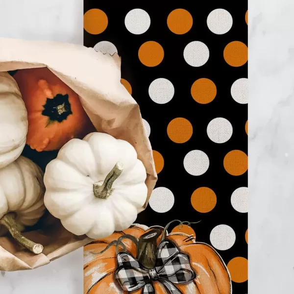 ARKENY Fall Thanksgiving Pumpkin Orange White Polk Dots Table Runner 13x72 InchesSeasonal Burlap Farmhouse Indoor Kitchen Dining Table Decoration for Home Party AT23672ARKENY Fall Thanksgiving Pumpkin Orange White Polk Dots Table Runner 13x72 InchesSeasonal Burlap Farmhouse Indoor Kitchen Dining Table Decoration for Home Party AT23672