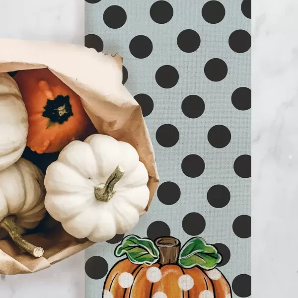 ARKENY Fall Thanksgiving Pumpkin Polk Dot Table Runner 13x72 InchesSeasonal Burlap Farmhouse Indoor Kitchen Dining Table Decoration for Home Party AT26872ARKENY Fall Thanksgiving Pumpkin Polk Dot Table Runner 13x72 InchesSeasonal Burlap Farmhouse Indoor Kitchen Dining Table Decoration for Home Party AT26872