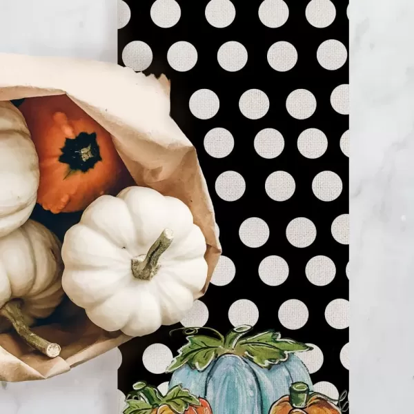 ARKENY Fall Thanksgiving Pumpkin Polk Dots Table Runner 13x72 InchesSeasonal Burlap Farmhouse Indoor Kitchen Dining Table Decoration for Home Party AT24072ARKENY Fall Thanksgiving Pumpkin Polk Dots Table Runner 13x72 InchesSeasonal Burlap Farmhouse Indoor Kitchen Dining Table Decoration for Home Party AT24072