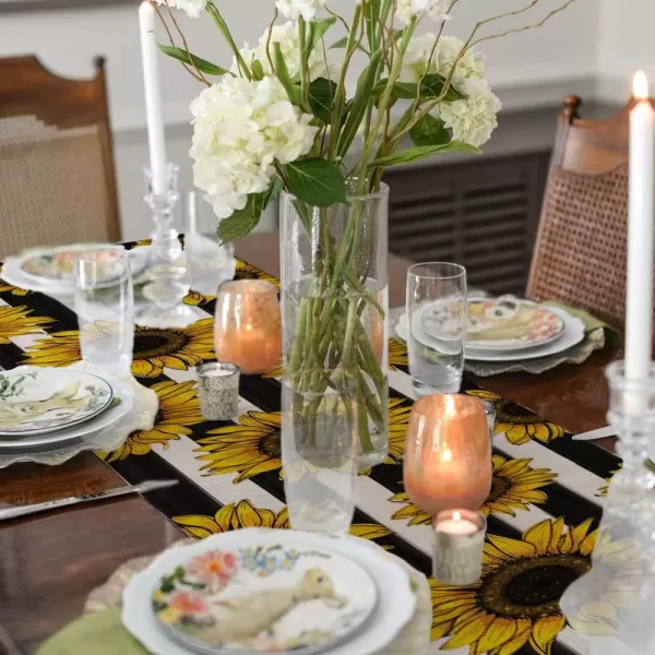 ARKENY Summer Stripes Sunflower Table Runner 13x72 InchesSeasonal Burlap Farmhouse Indoor Kitchen Dining Table Decoration for Home PartyARKENY Summer Stripes Sunflower Table Runner 13x72 InchesSeasonal Burlap Farmhouse Indoor Kitchen Dining Table Decoration for Home Party