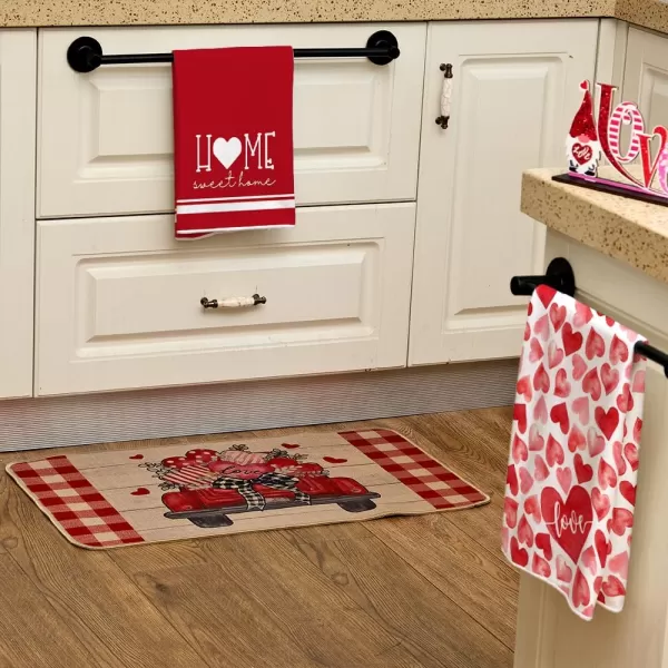 ARKENY Valentine Day Kitchen Towels Set of 2Pink Heart Sweet Home Sign Dish Towels 18x26 Inch Drying DishclothFarmhouse Home Wedding Decoration AD175ARKENY Valentine Day Kitchen Towels Set of 2Pink Heart Sweet Home Sign Dish Towels 18x26 Inch Drying DishclothFarmhouse Home Wedding Decoration AD175